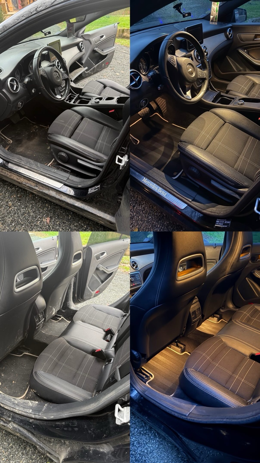 Mercedes Intérieur - Avant/Après