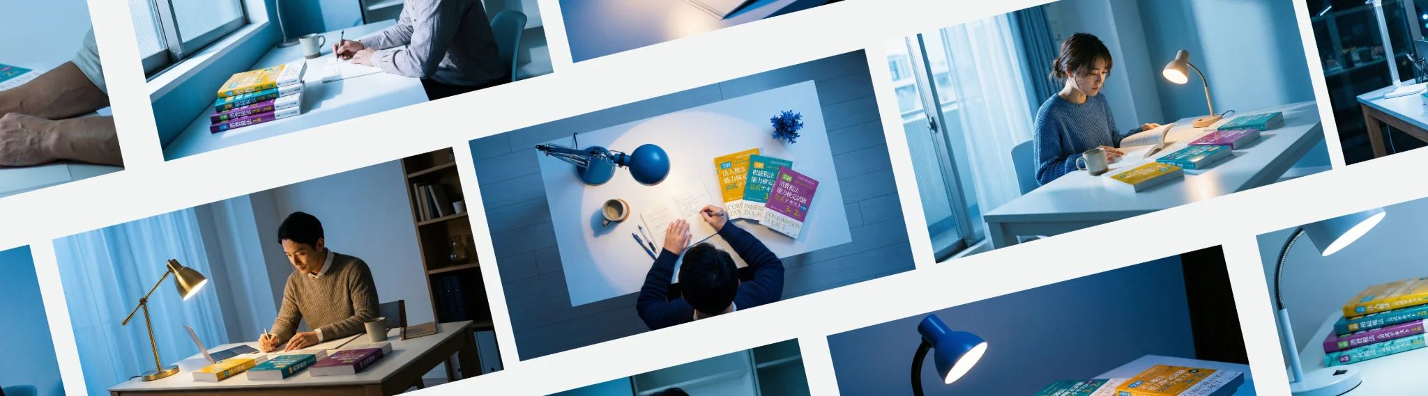 Study and work scenes