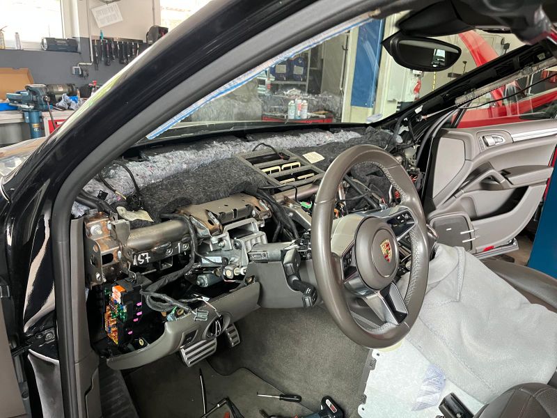 Innenraum Cockpit Demontage