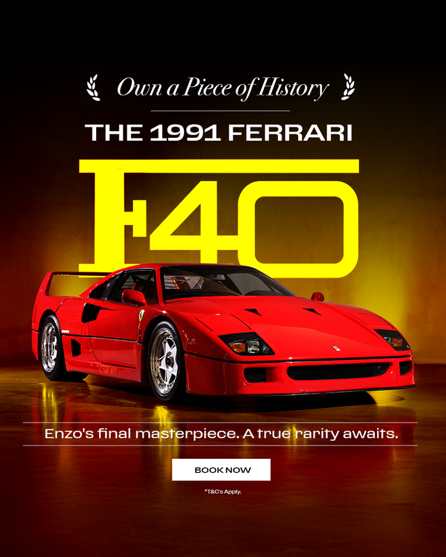 Own a Piece of History   The 1991 Ferrari F40