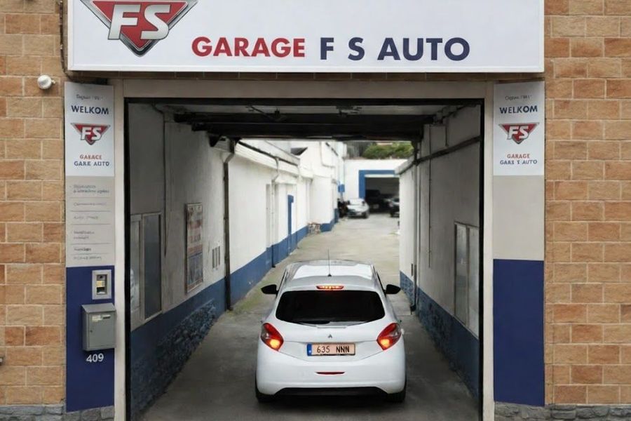 Façade Garage F.S. Auto Bruxelles