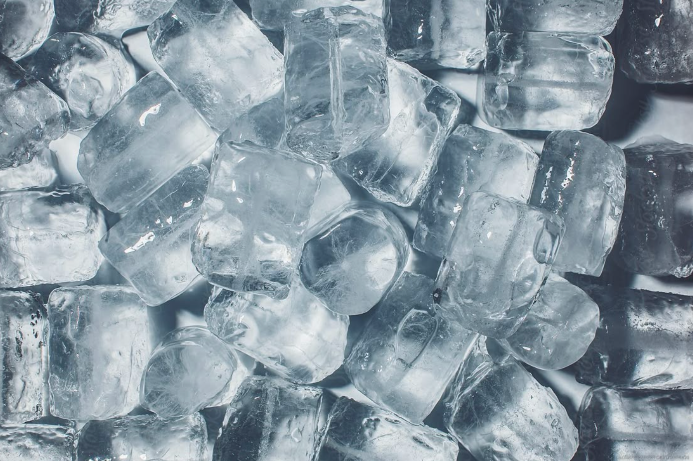 Glaçons Cristallins Frais