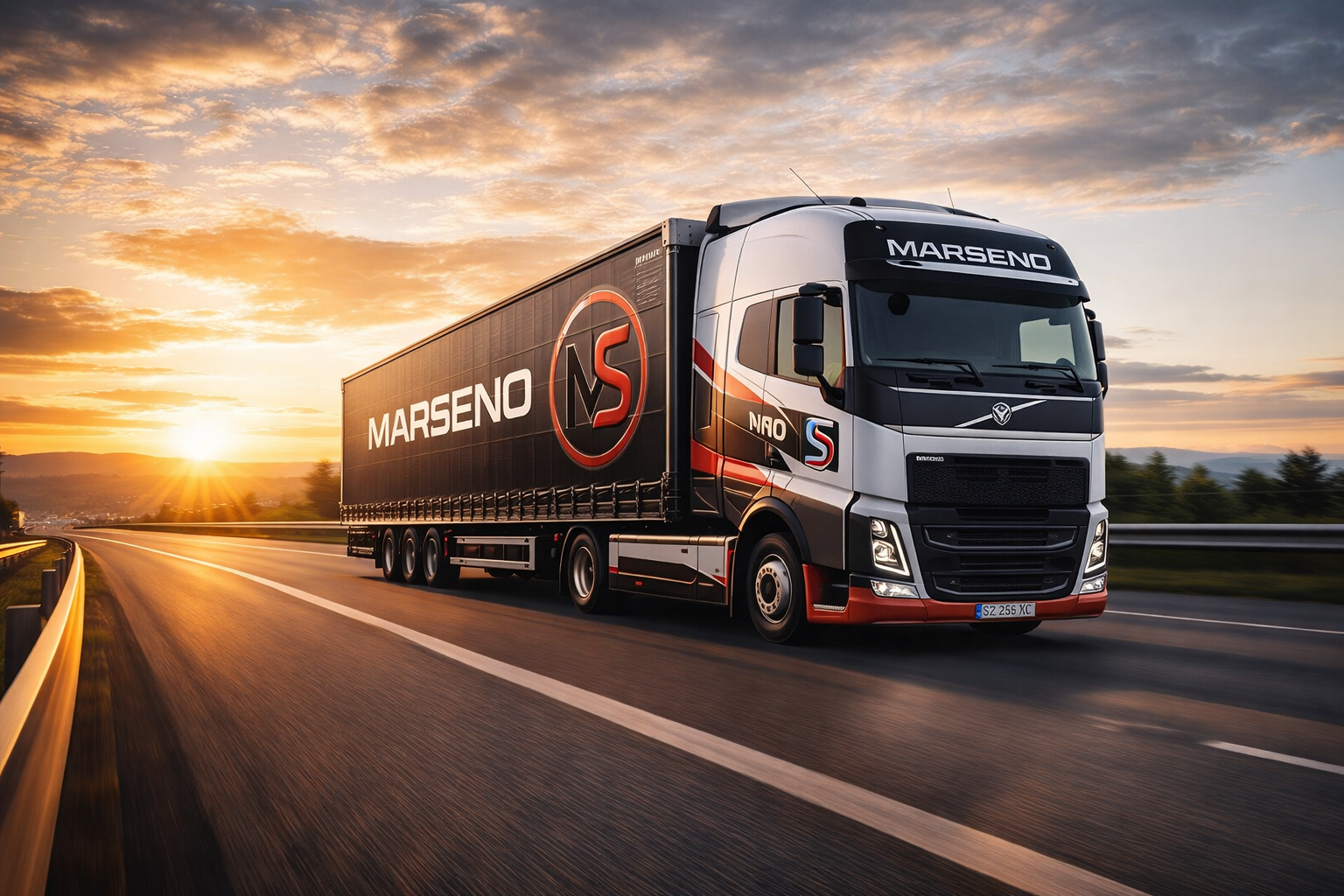 MARSENO truck on highway