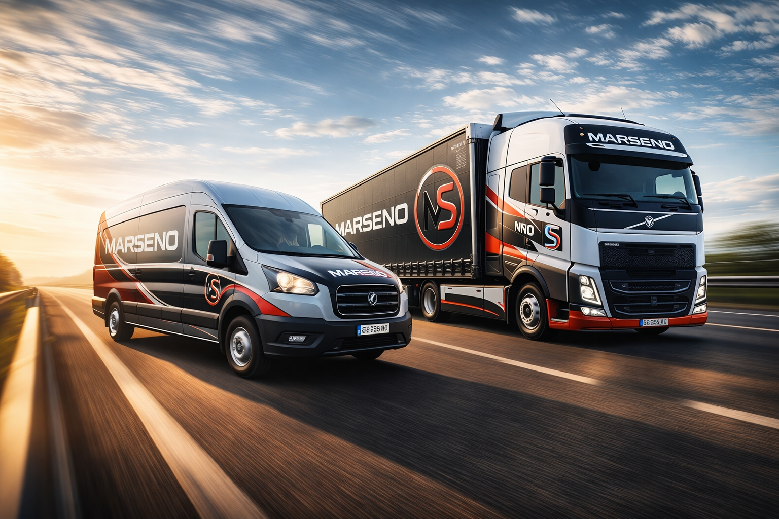 MARSENO branded truck