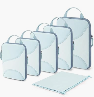 BAGSMART 6-Set Compression Packing Cubes