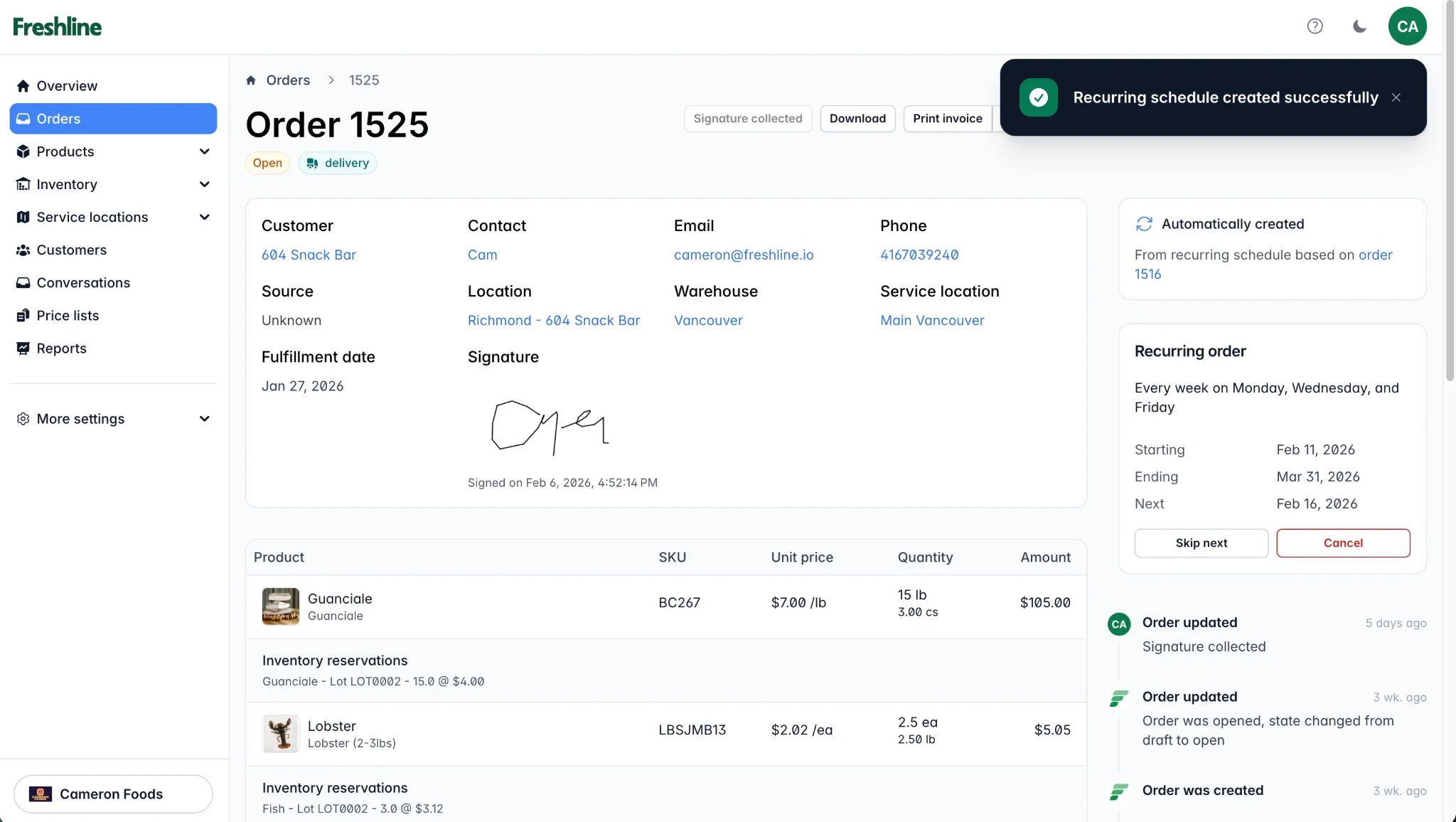 How Recurring Orders Save Your Customers Time