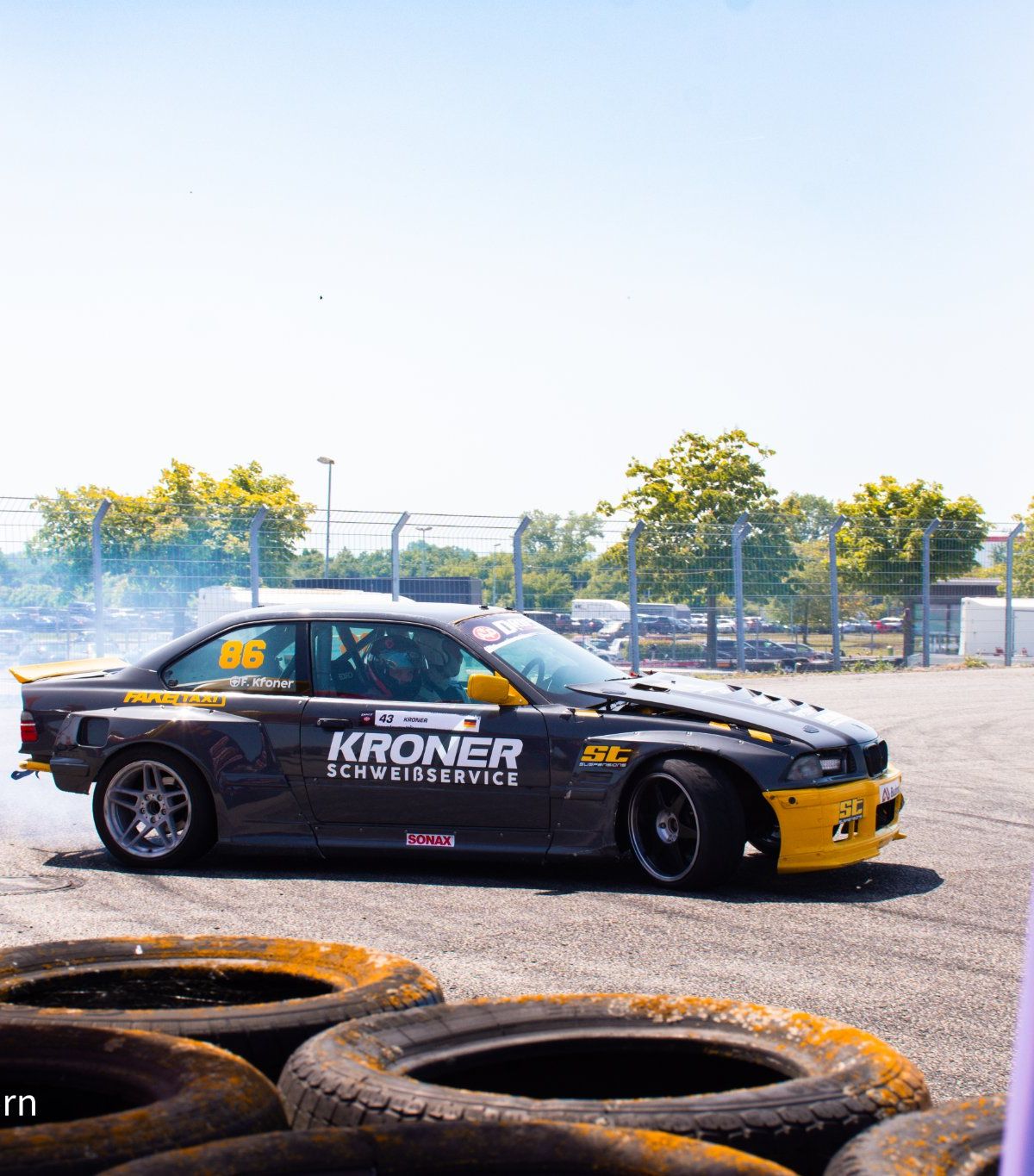 Fabian Kroner Drift Car Action Aufnahme